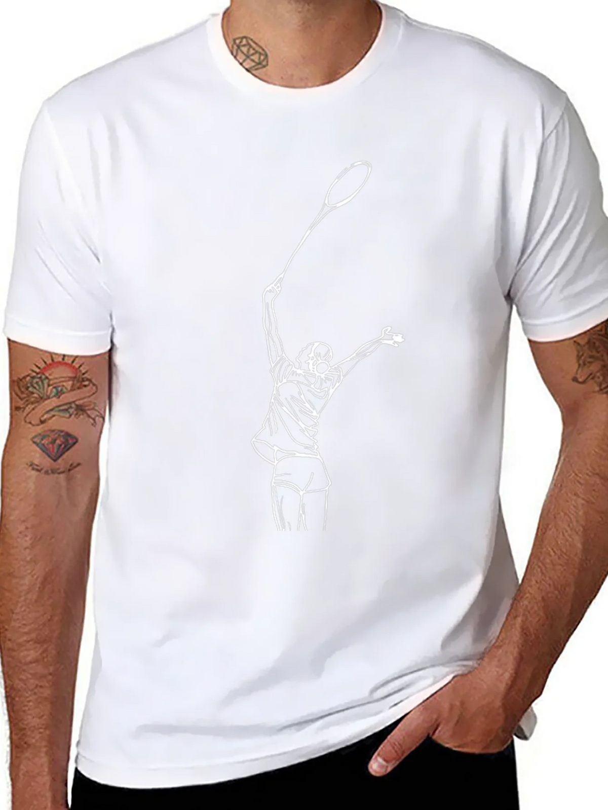 Tennis Player Graphic Tee - Serve Up Style product image 7