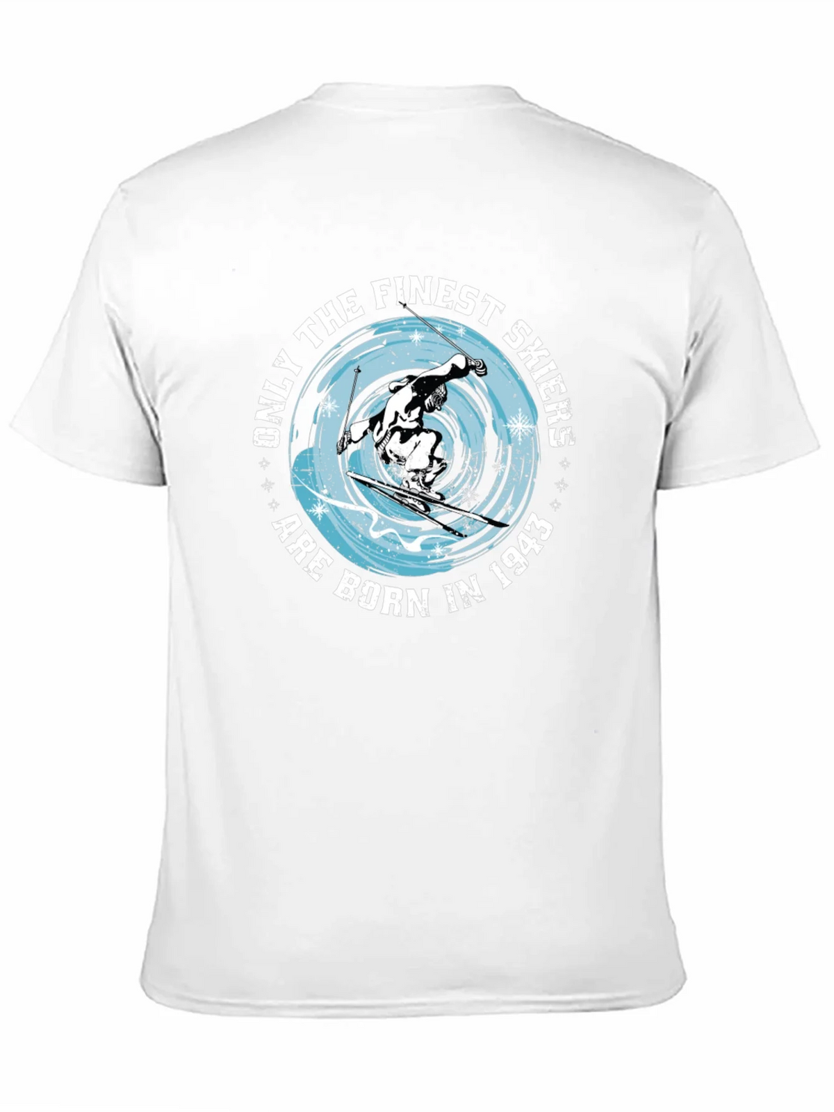 Finest Skiers Born in 1943 Black T-Shirt product image 10