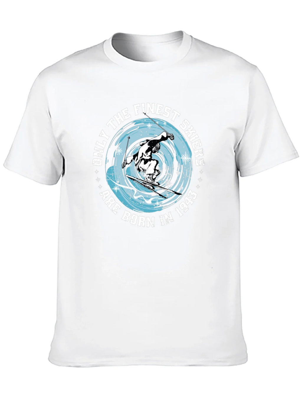 Finest Skiers Born in 1943 Black T-Shirt product image 9