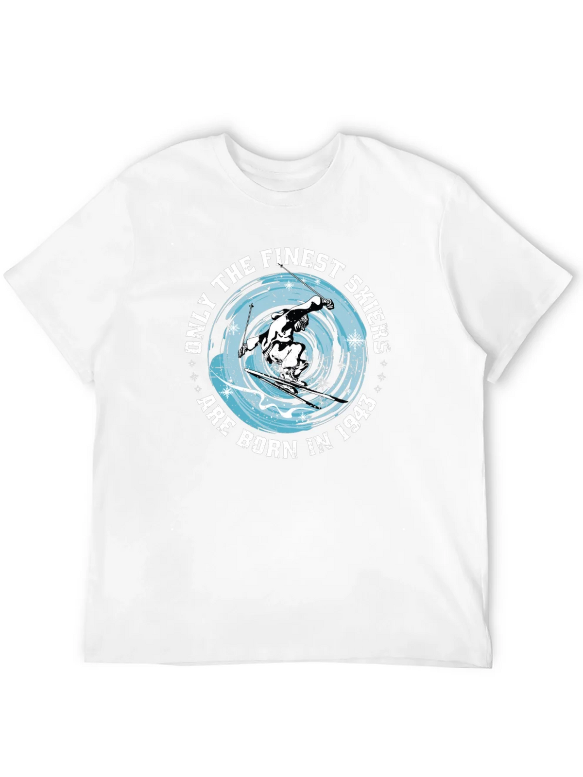 Finest Skiers Born in 1943 Black T-Shirt product image 11