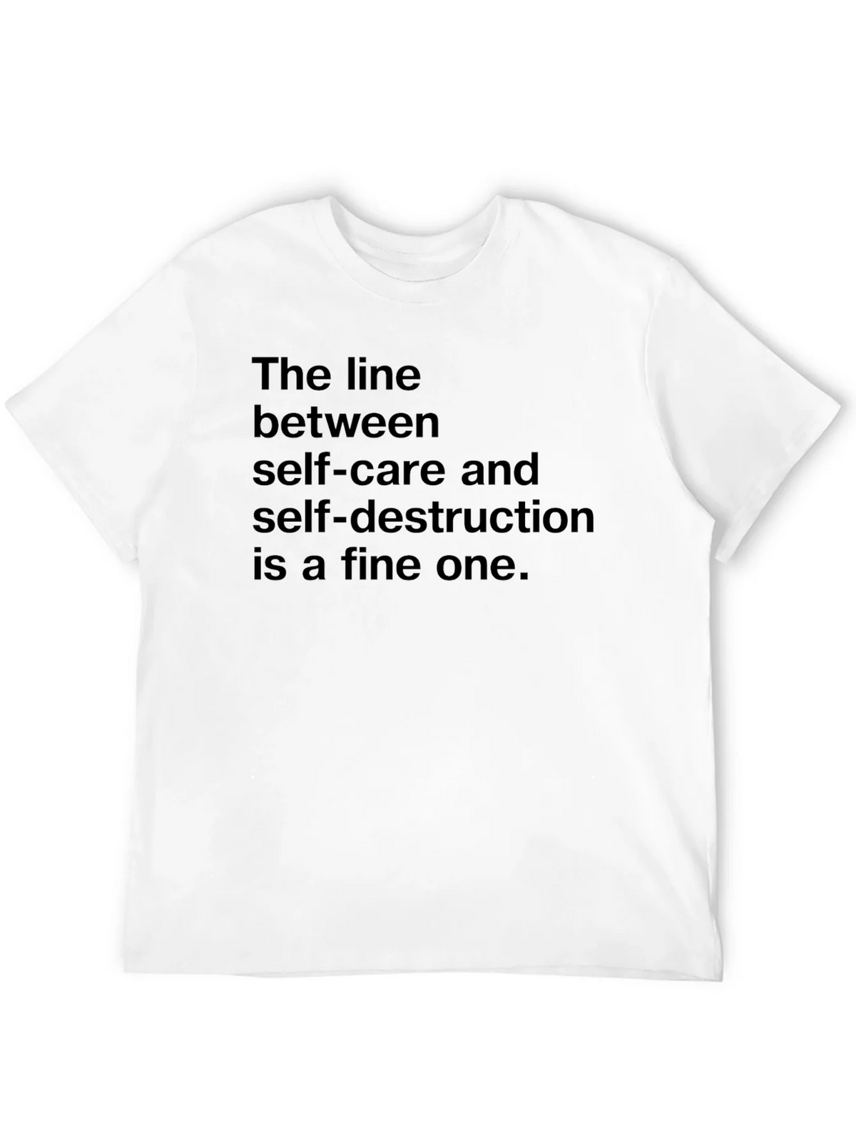 The Line Between Self-Care T-Shirt - Dark Humor Tee product image 11
