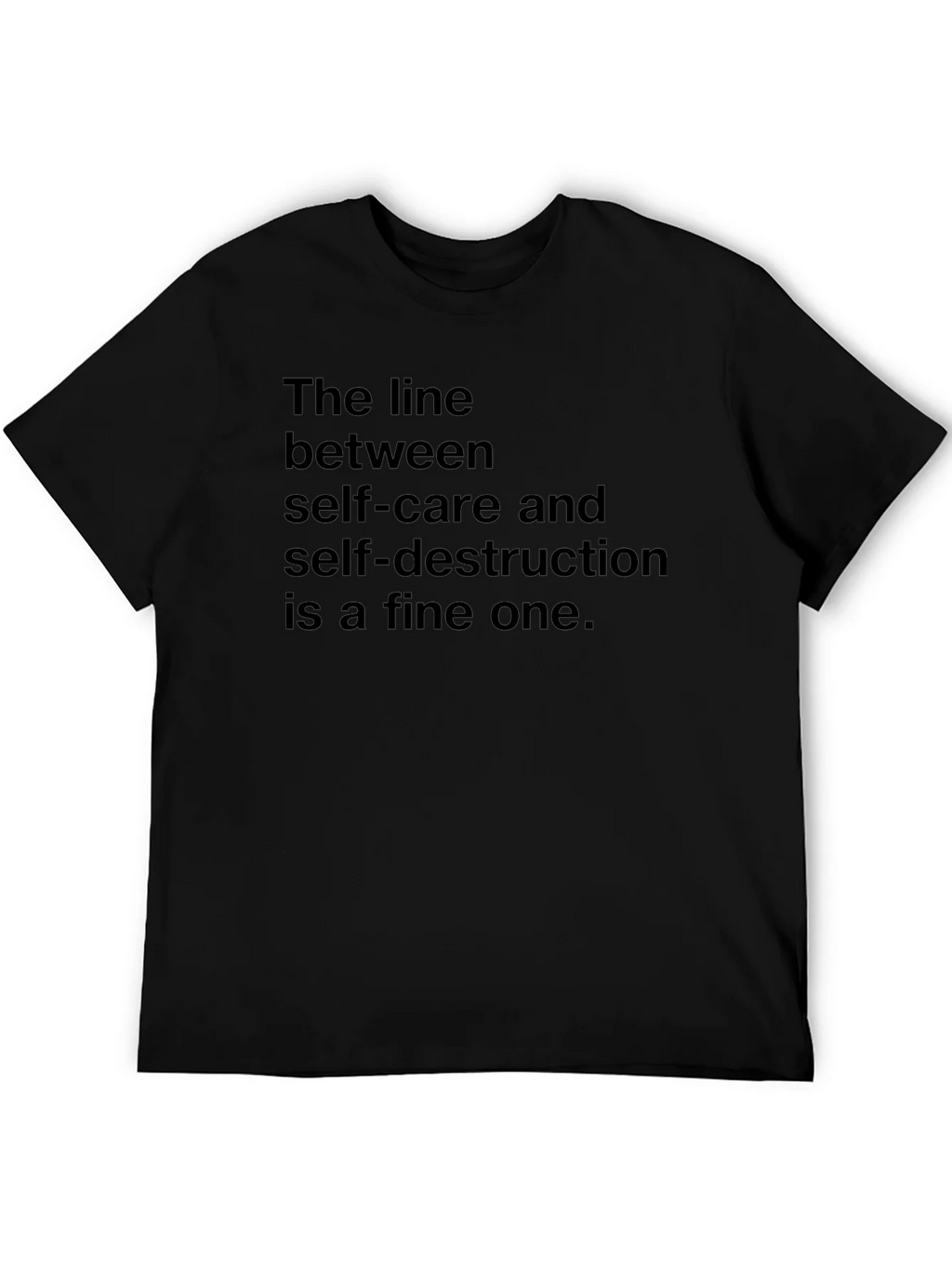 The Line Between Self-Care T-Shirt - Dark Humor Tee product image 5