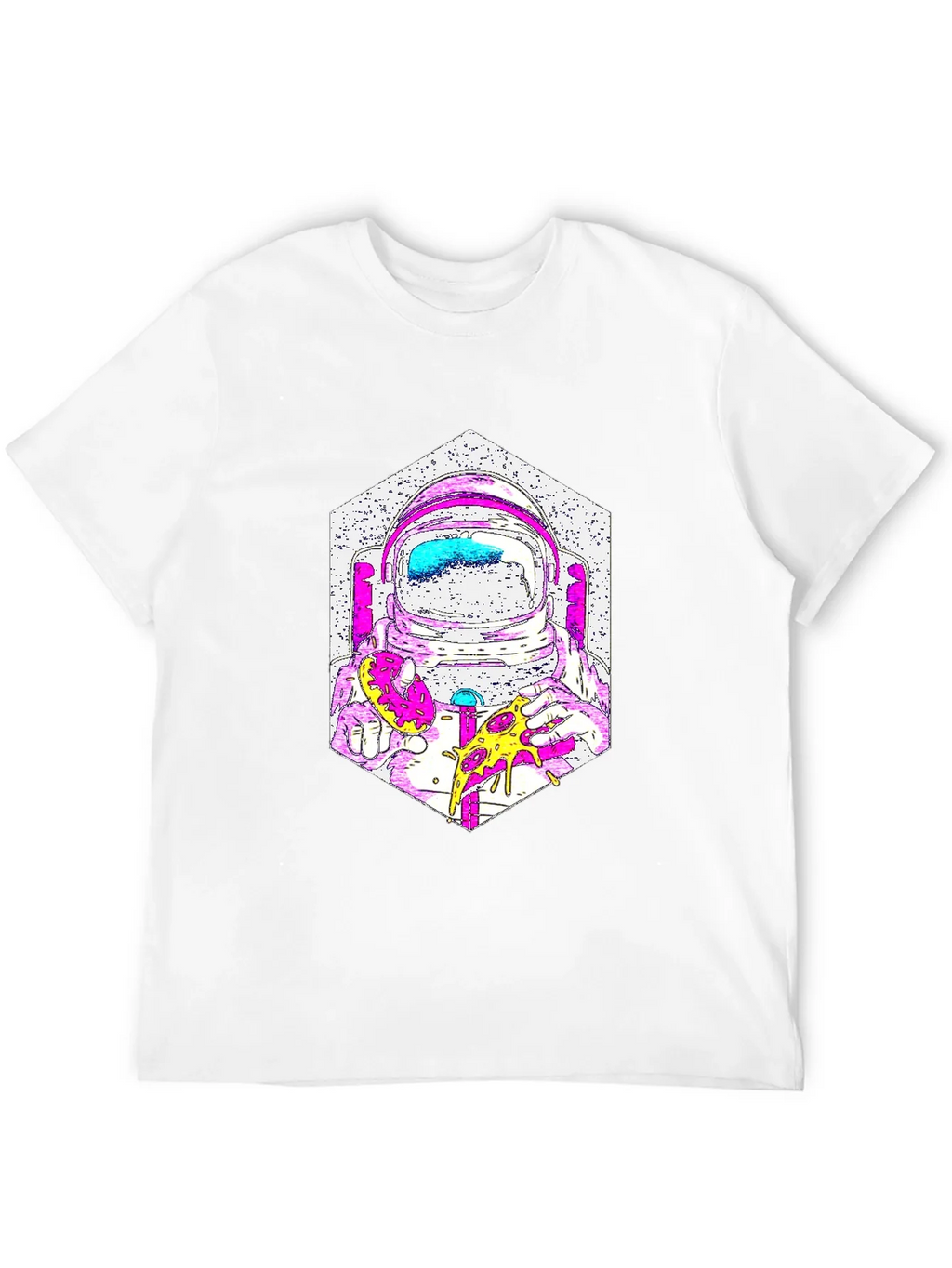 Astronaut Pizza Graphic T-Shirt - Cool Space Tee product image 11