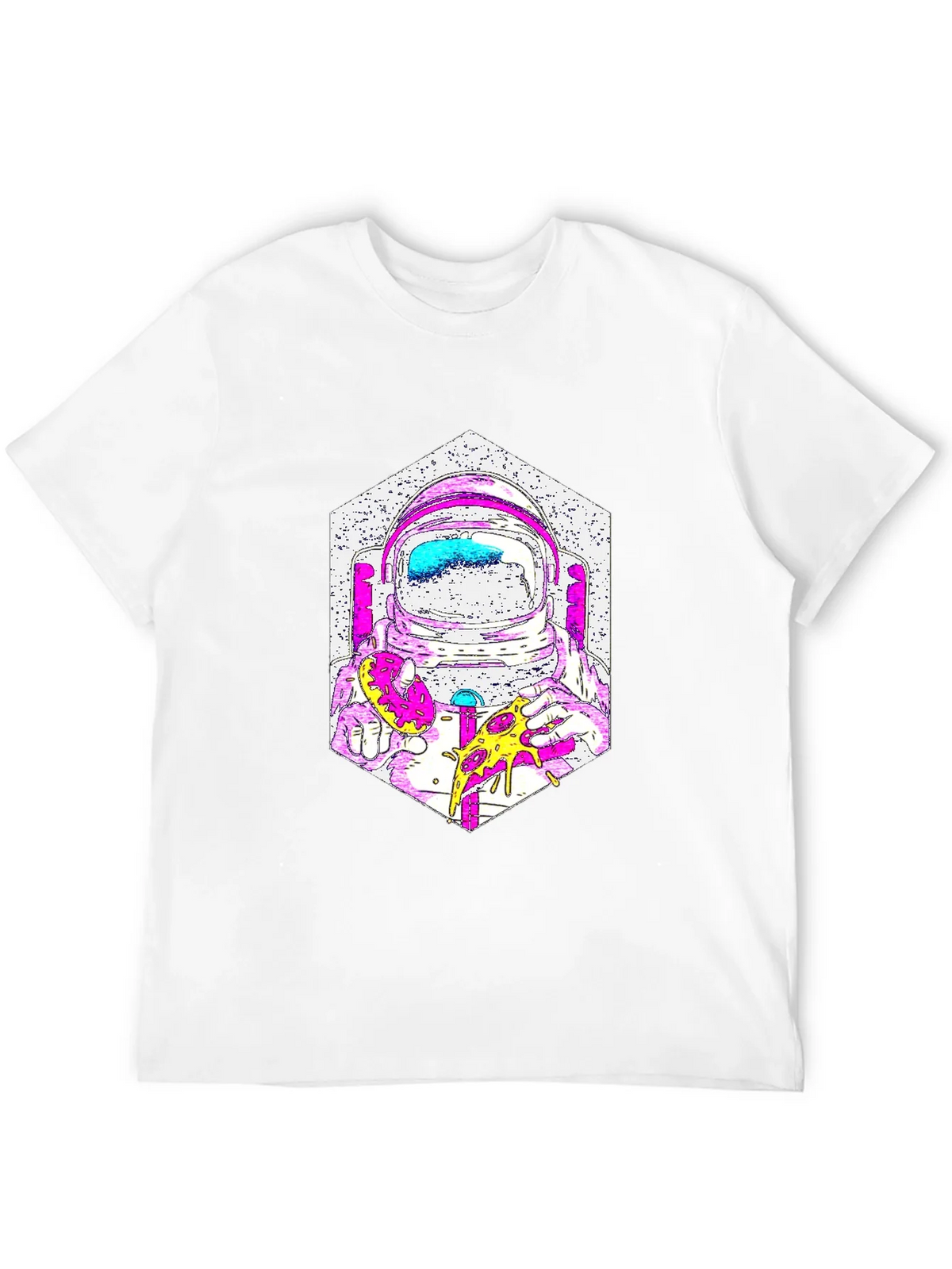Astronaut Pizza Graphic T-Shirt - Cool Space Tee product image 11