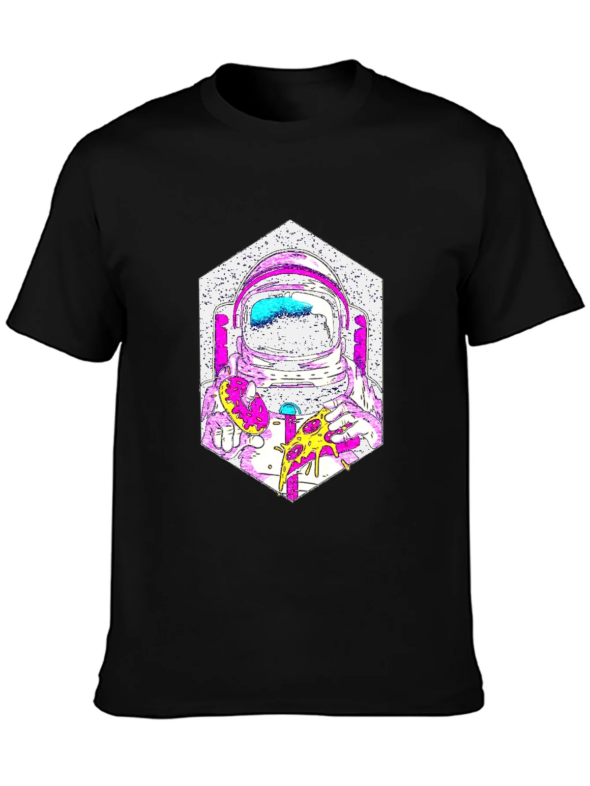 Astronaut Pizza Graphic T-Shirt - Cool Space Tee product image 3