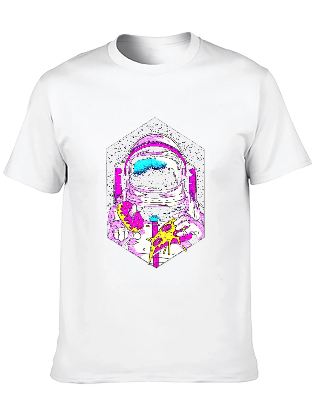 Astronaut Pizza Graphic T-Shirt - Cool Space Tee product image 9