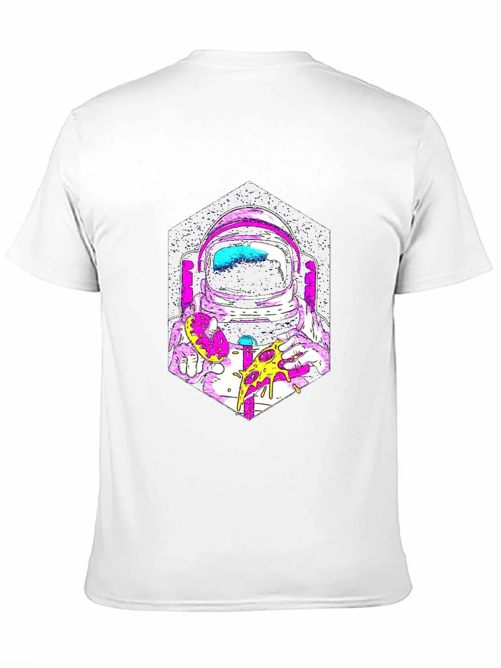 Astronaut Pizza Graphic T-Shirt - Cool Space Tee product image 10