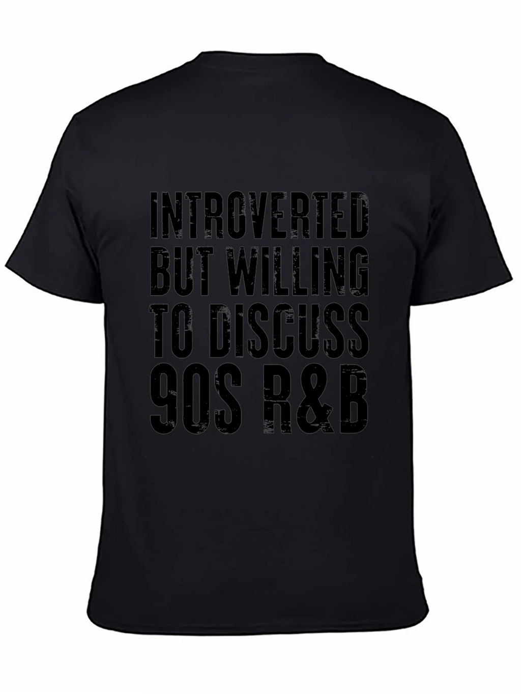 Introverted 90s R&B T-Shirt - Black product image 3