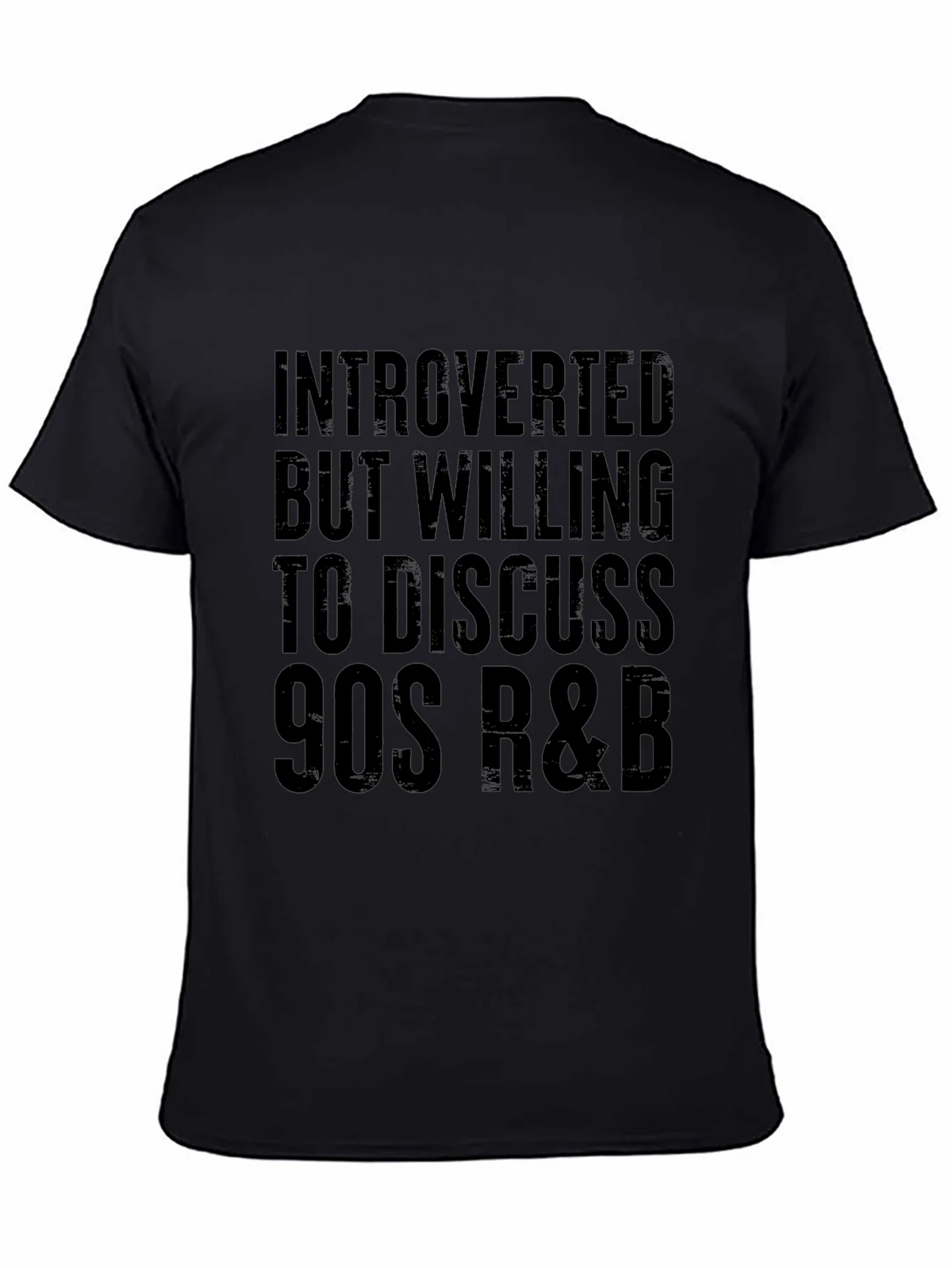 Introverted 90s R&B T-Shirt - Black product image 3
