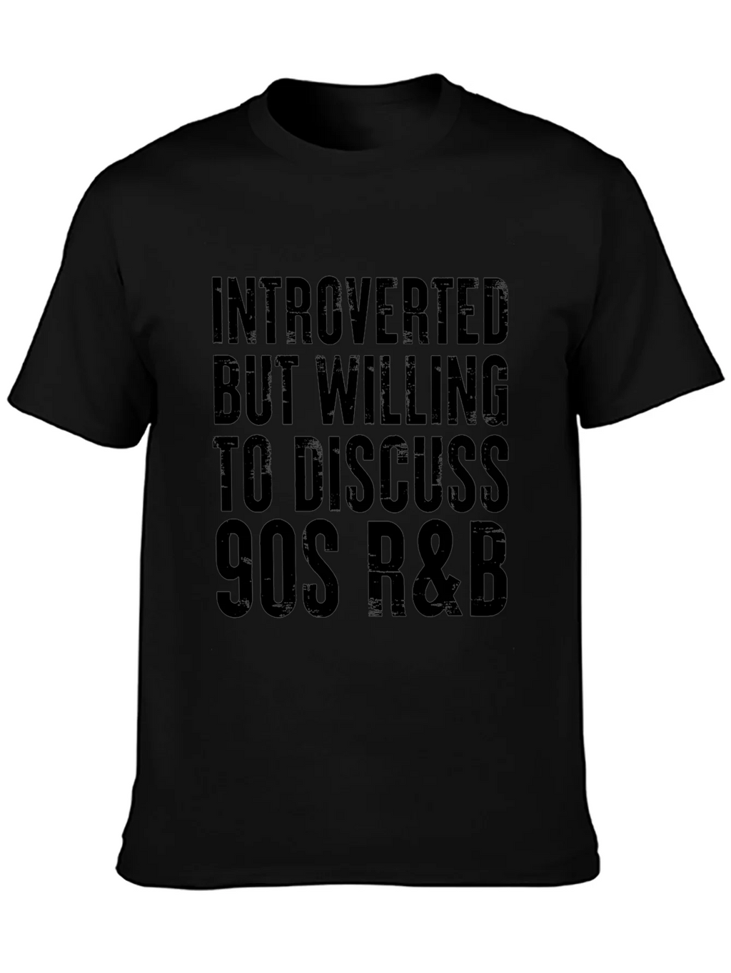 Introverted 90s R&B T-Shirt - Black product image 2