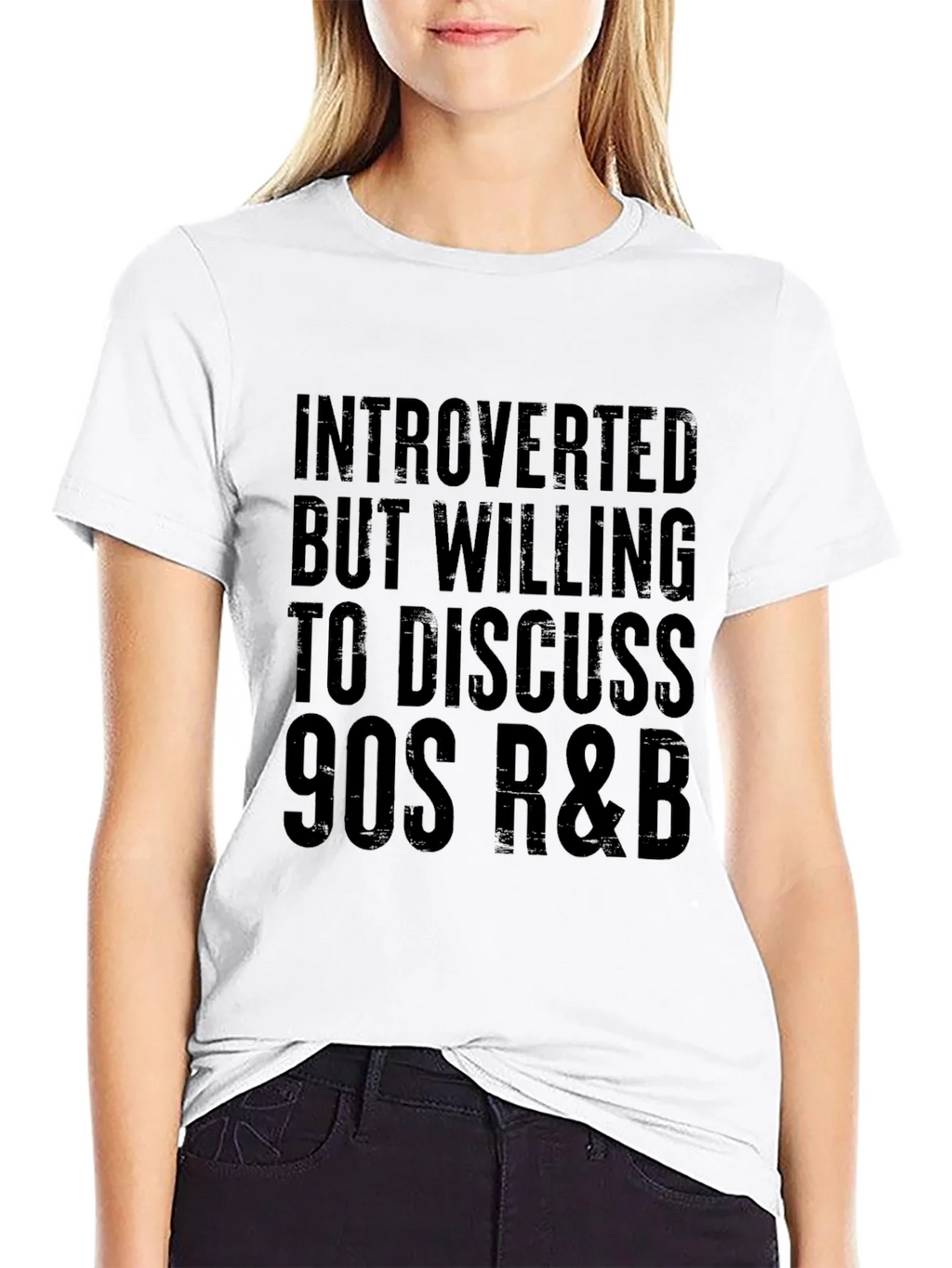 Introverted 90s R&B T-Shirt - Black product image 7