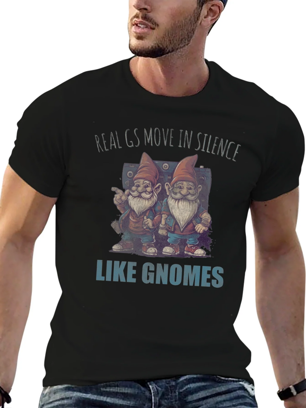 Real Gs Gnome T-Shirt - Funny Graphic Tee product image 5