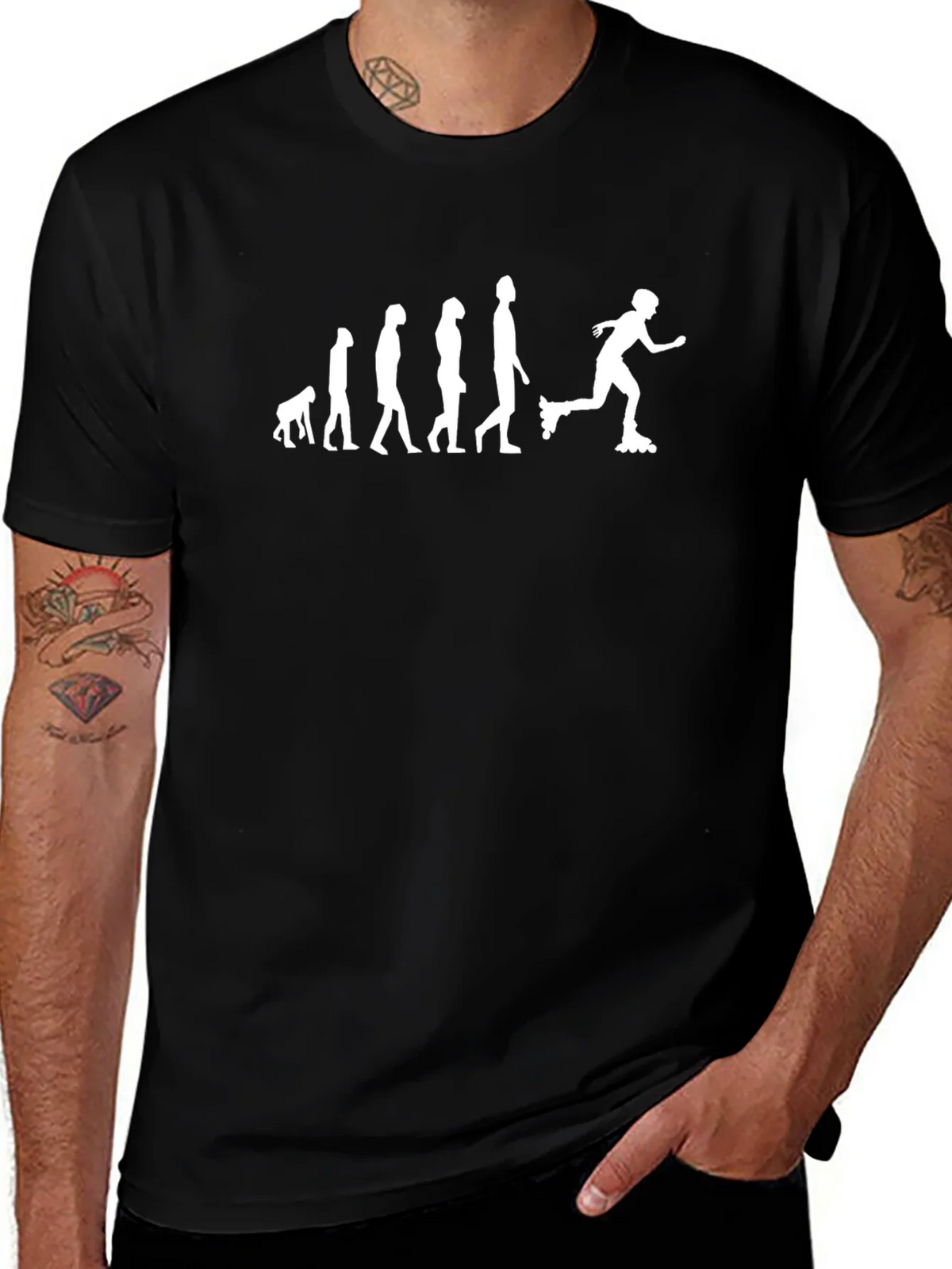Evolution of Roller Skating T-Shirt product image 1
