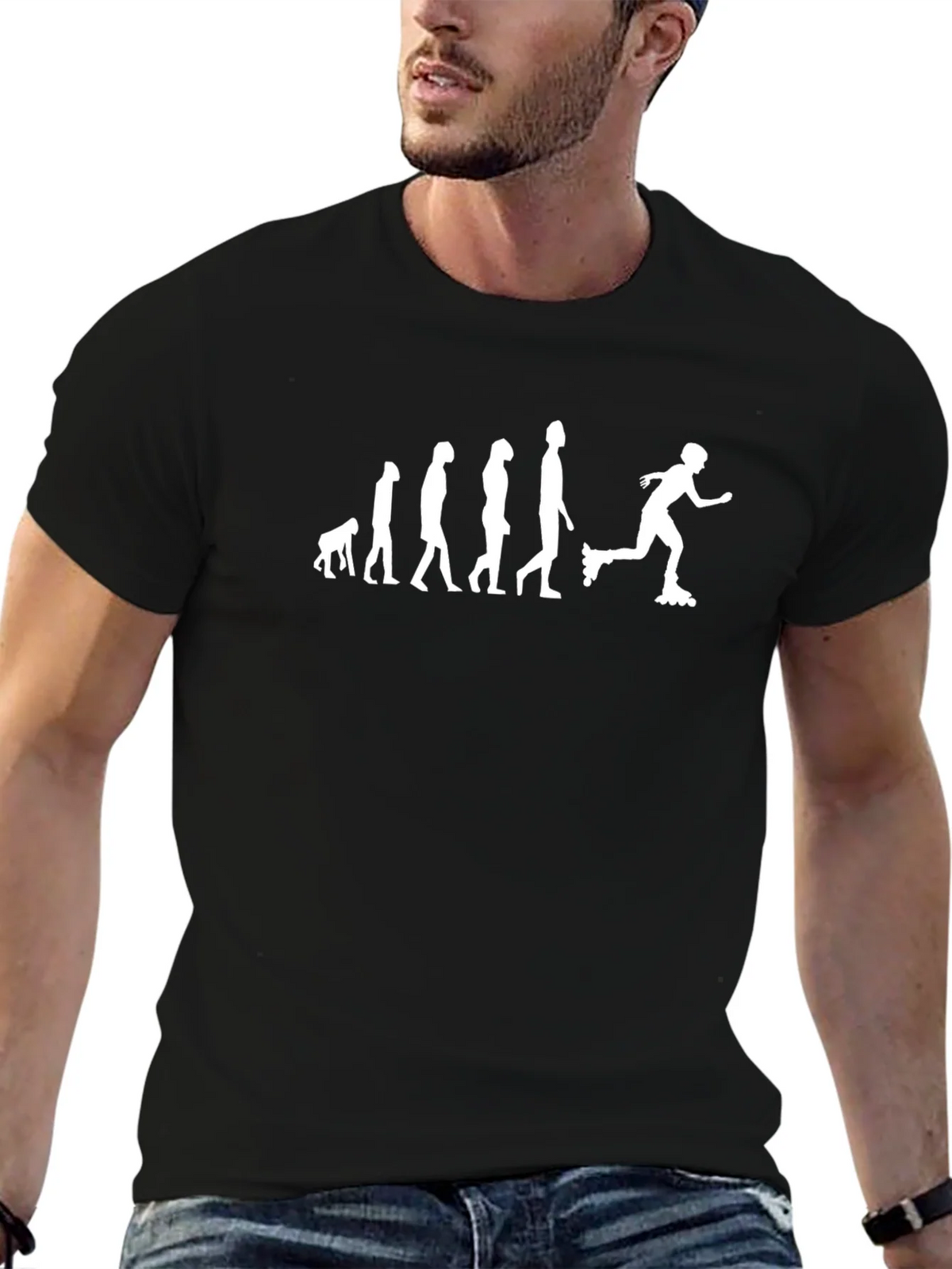 Evolution of Roller Skating T-Shirt product image 6