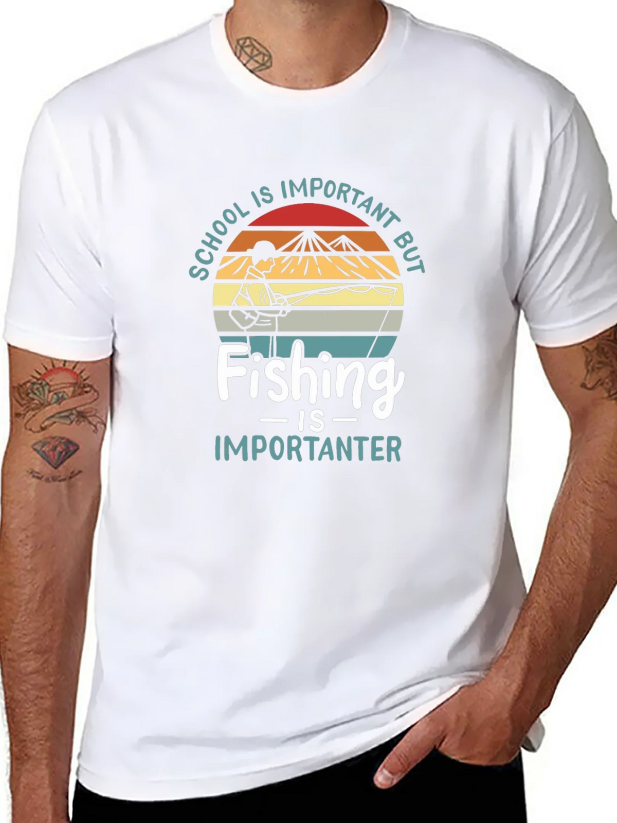 Fishing is Importanter T-Shirt product image 7