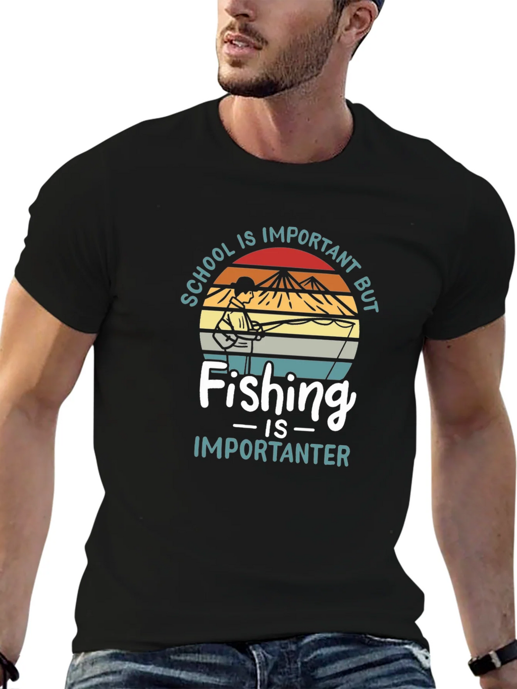 Fishing is Importanter T-Shirt product image 6