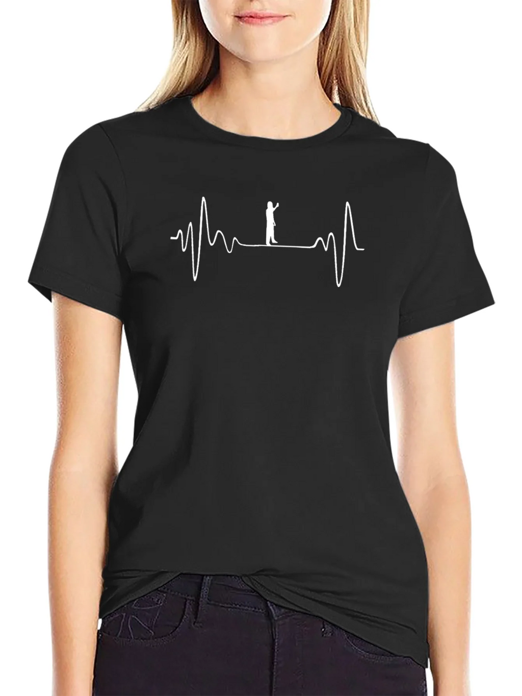 Paddle Board Heartbeat Graphic T-Shirt product image 2