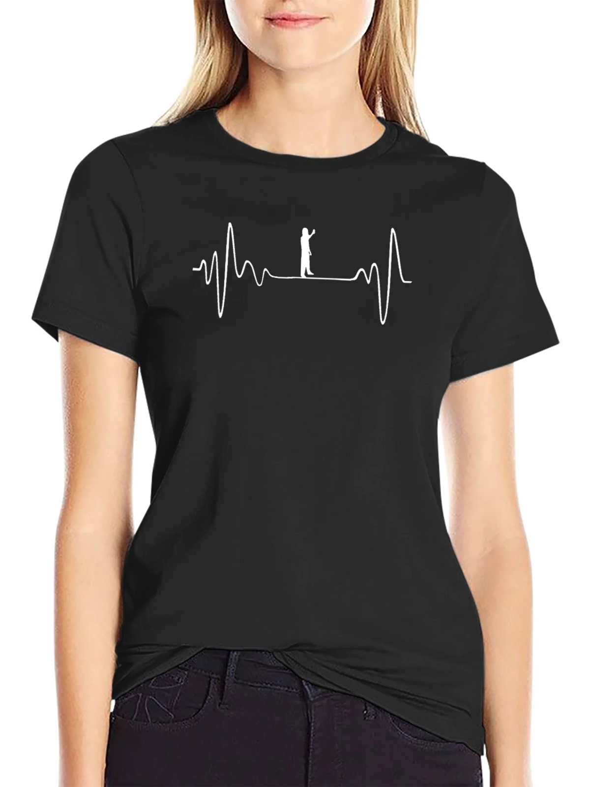 Paddle Board Heartbeat Graphic T-Shirt product image 2