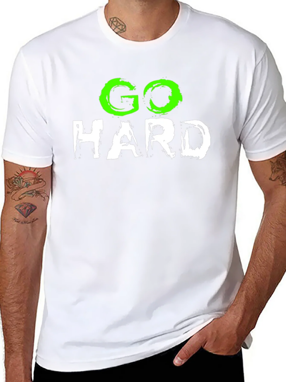 Go Hard Black Graphic T-Shirt product image 7