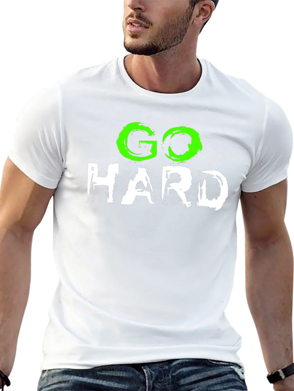 Go Hard Black Graphic T-Shirt product image 12