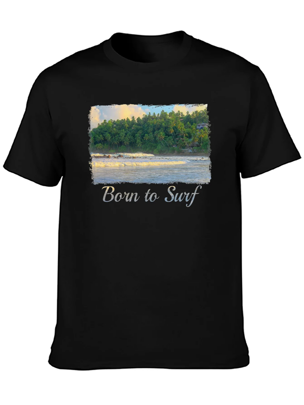 Born to Surf T-Shirt - Tropical Beach Design product image 3
