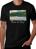 Born to Surf T-Shirt - Tropical Beach Design product image 1