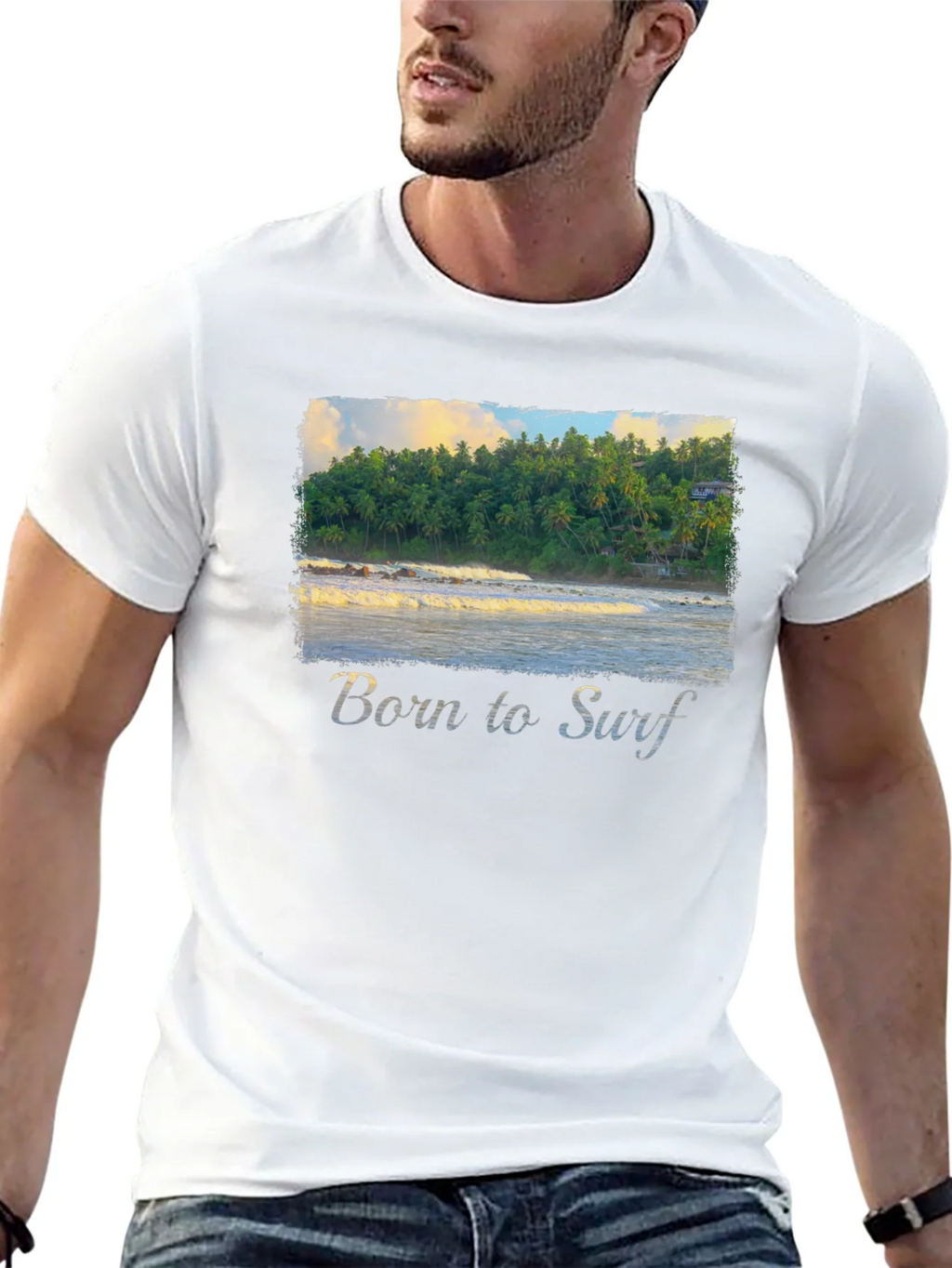 Born to Surf T-Shirt - Tropical Beach Design product image 12
