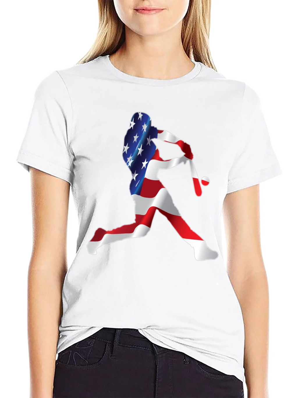 USA Baseball Player Graphic Tee product image 8