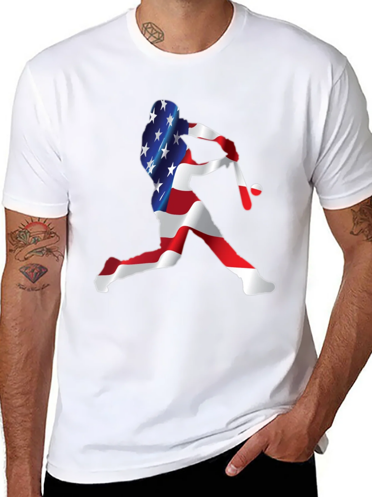 USA Baseball Player Graphic Tee product image 7