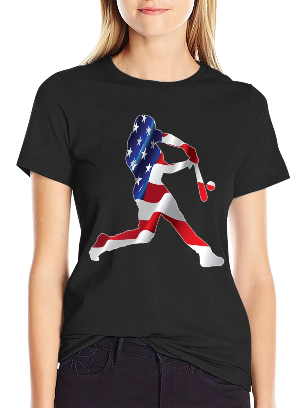 USA Baseball Player Graphic Tee product image 2