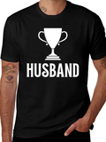 Husband Trophy Graphic T-Shirt - Black product image 1