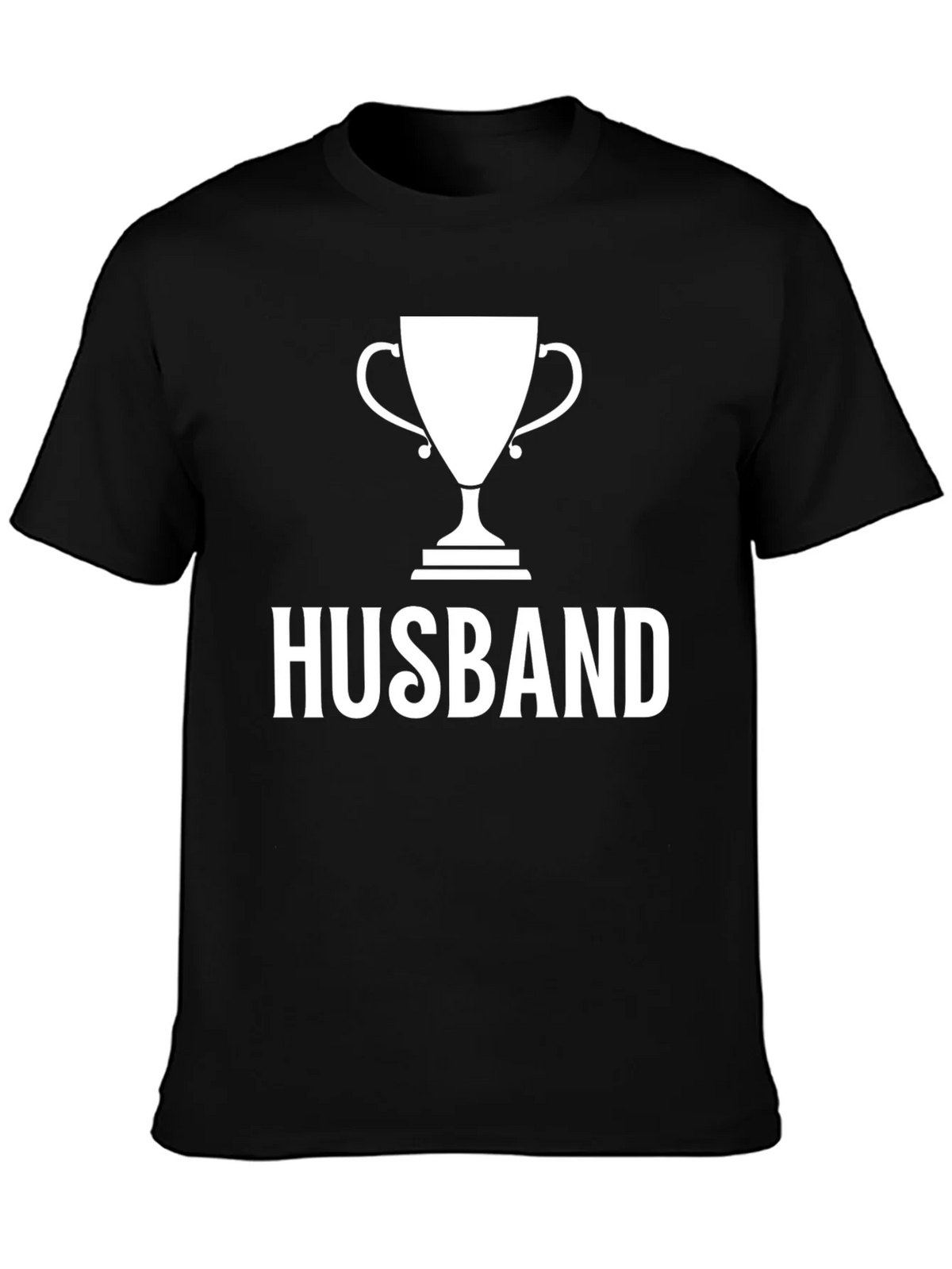 Husband Trophy Graphic T-Shirt - Black product image 3