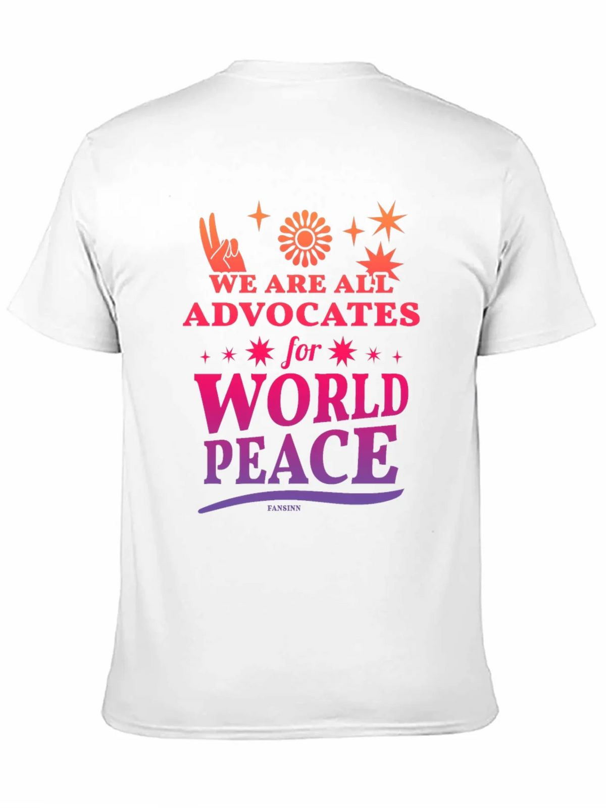 Advocates for World Peace Graphic Tee - Black product image 10