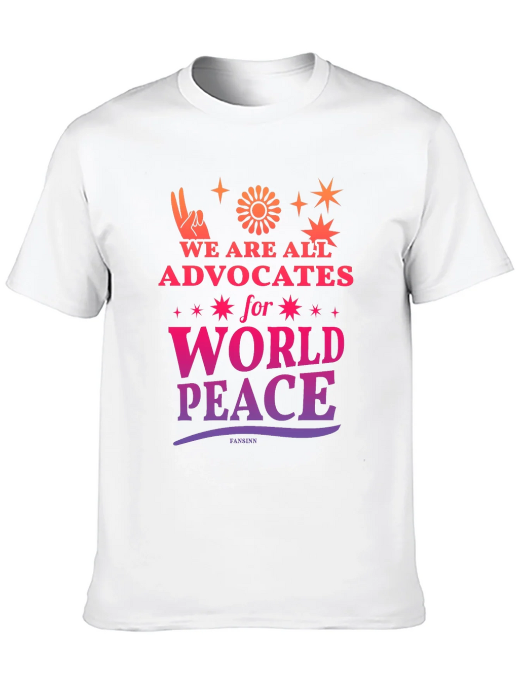 Advocates for World Peace Graphic Tee - Black product image 9