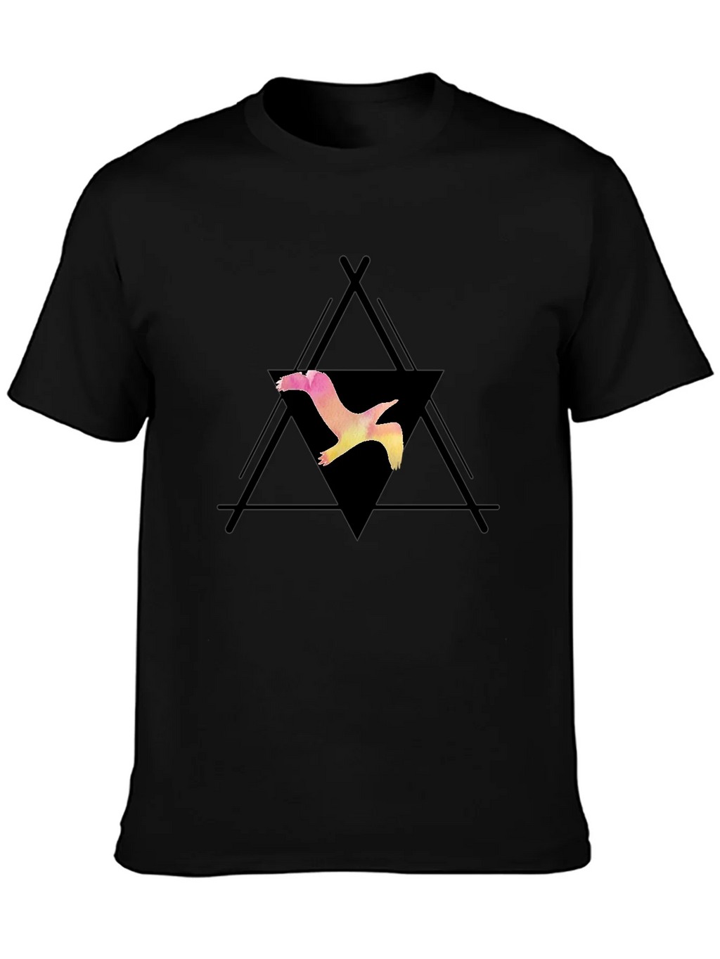 Bird Graphic Black T-Shirt product image 3