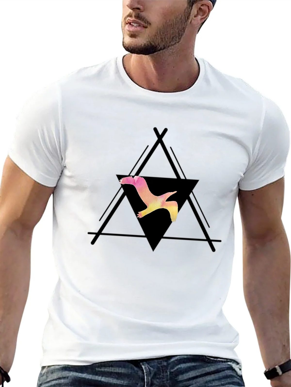 Bird Graphic Black T-Shirt product image 12