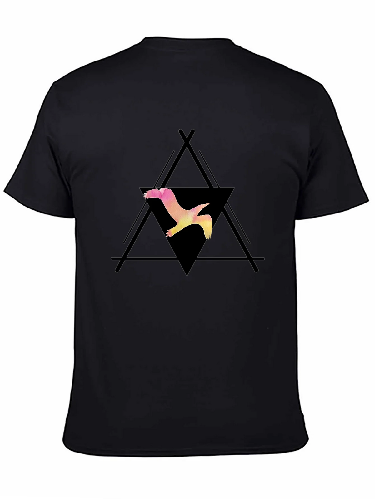 Bird Graphic Black T-Shirt product image 4