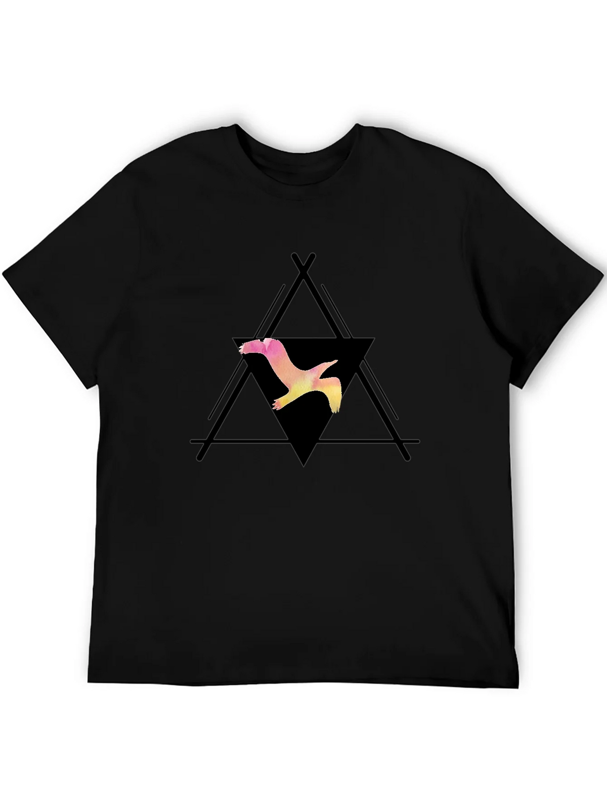 Bird Graphic Black T-Shirt product image 5