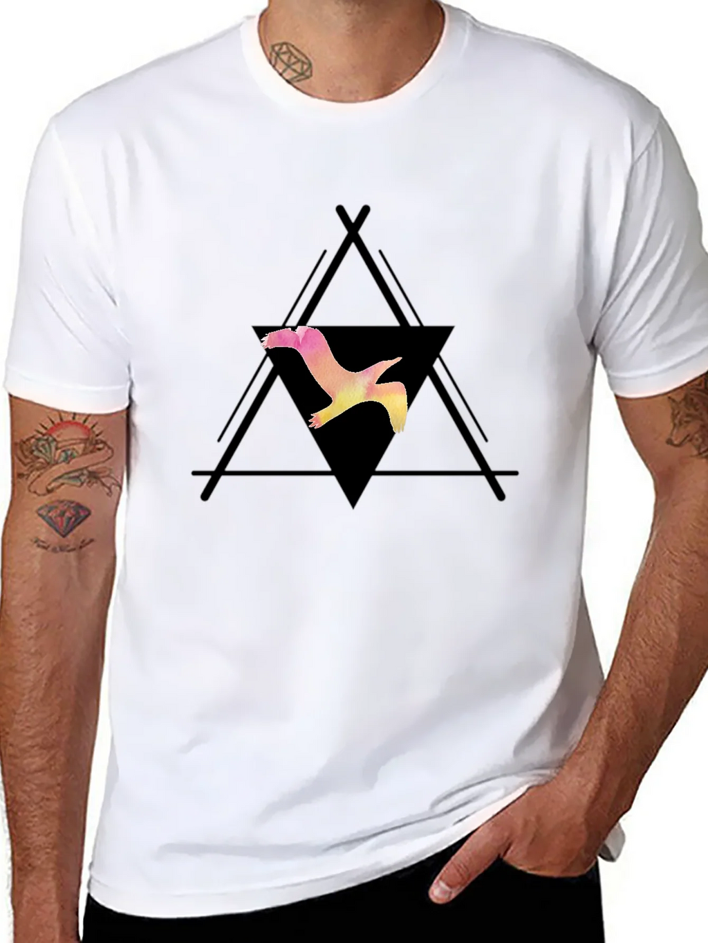 Bird Graphic Black T-Shirt product image 7