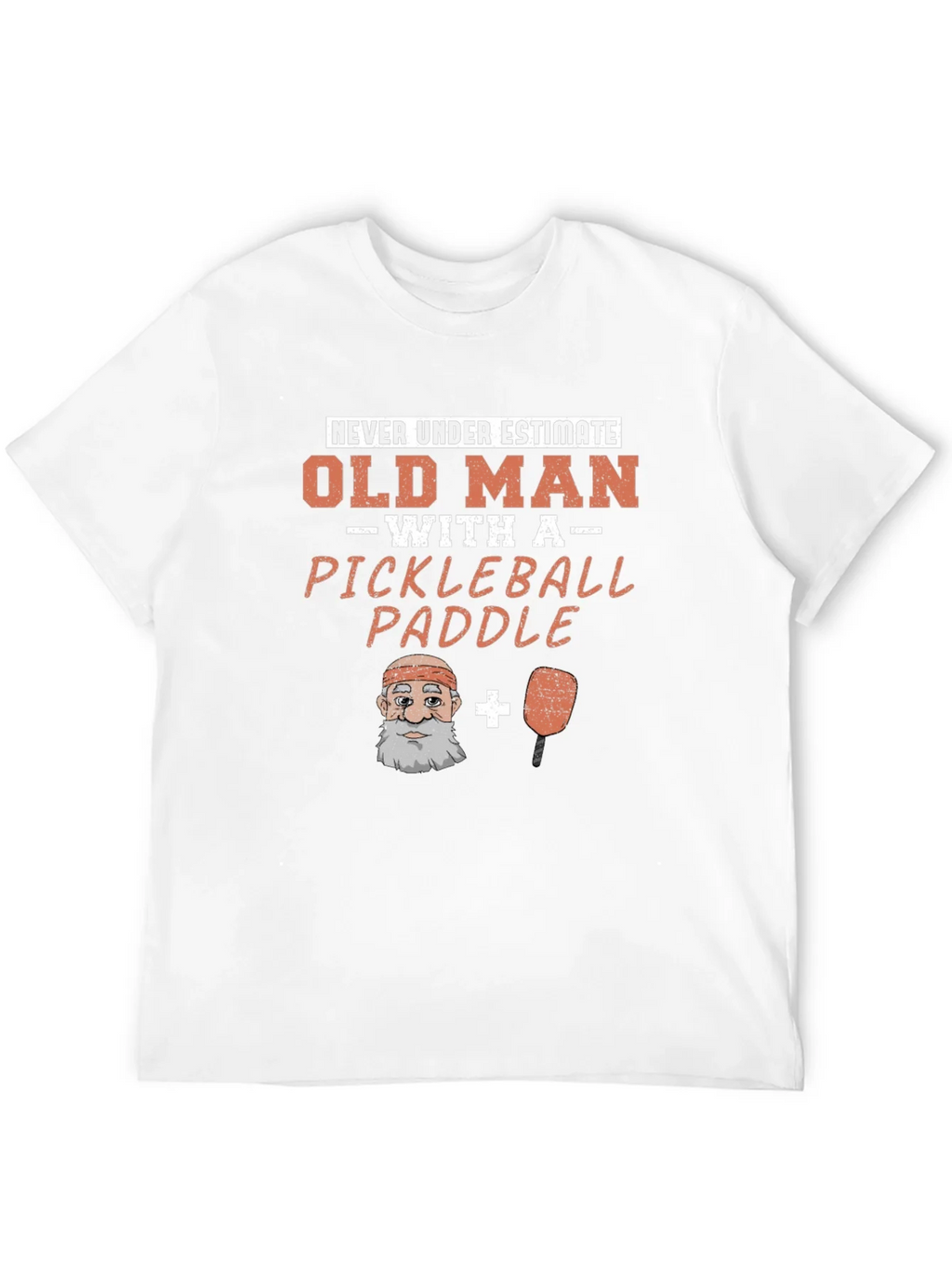 Old Man Pickleball Paddle Funny Graphic Tee product image 10