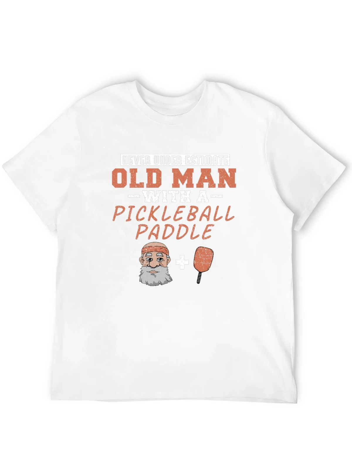 Old Man Pickleball Paddle Funny Graphic Tee product image 10