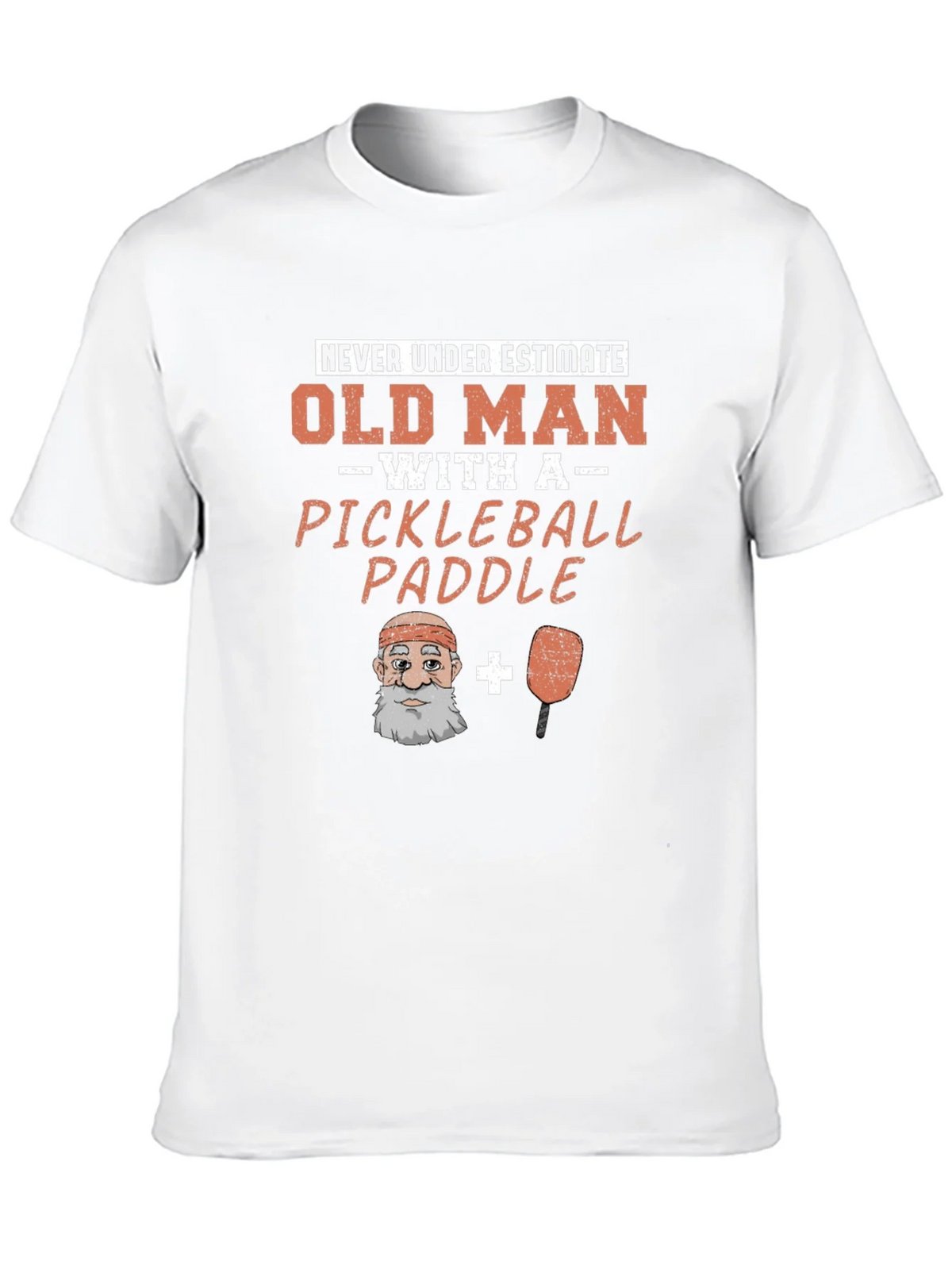 Old Man Pickleball Paddle Funny Graphic Tee product image 8