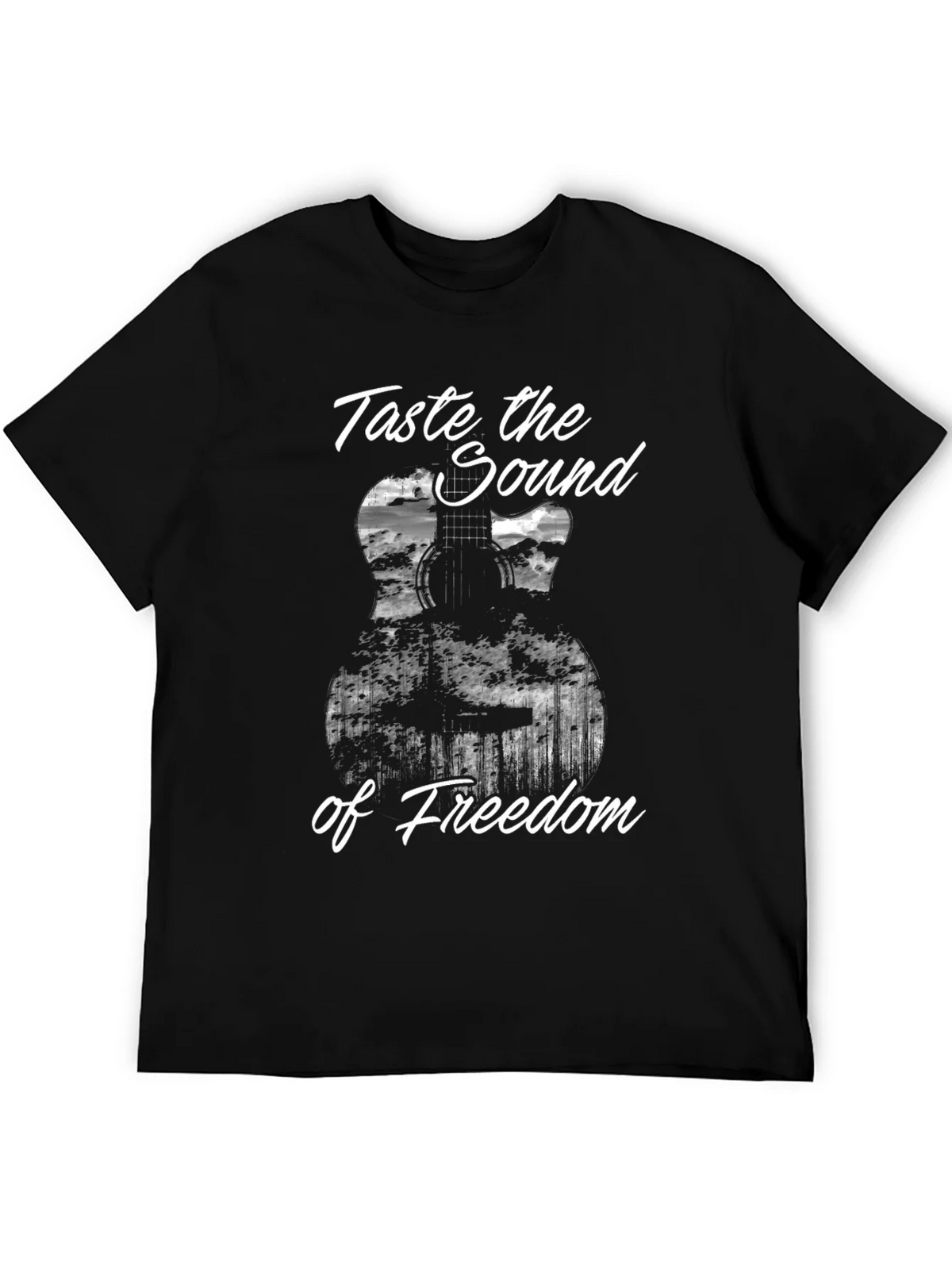 Taste the Sound of Freedom Guitar T-Shirt product image 5