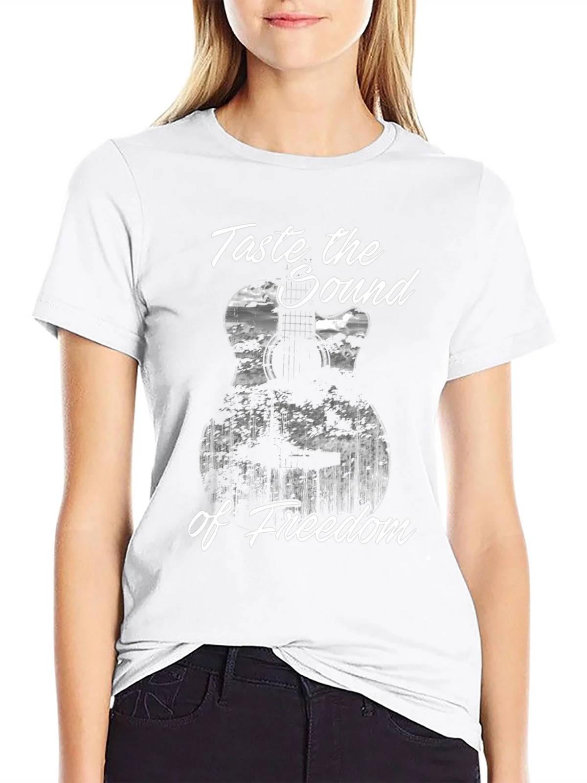 Taste the Sound of Freedom Guitar T-Shirt product image 8