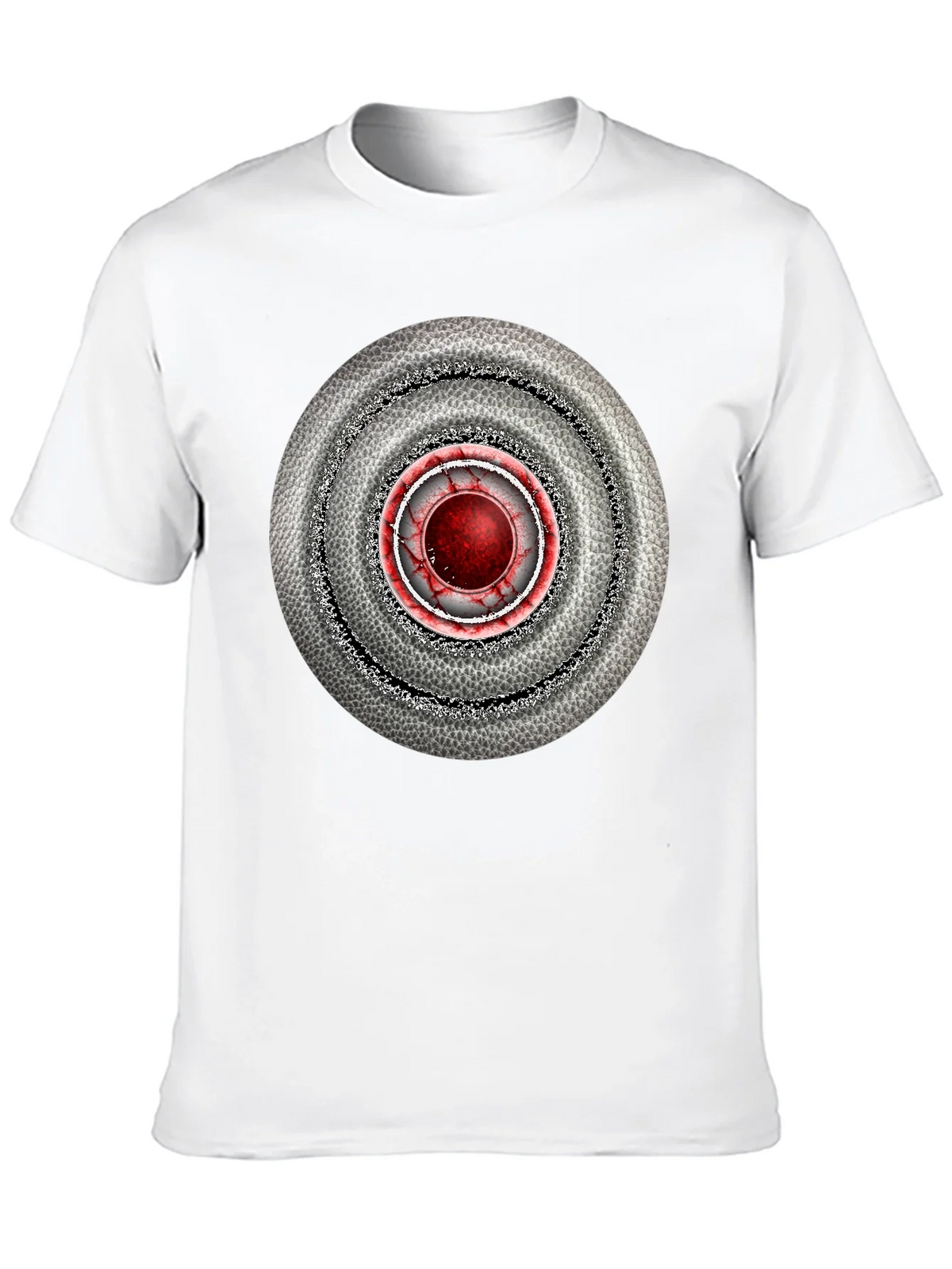 Abstract Target Graphic Mens Black T-Shirt product image 9