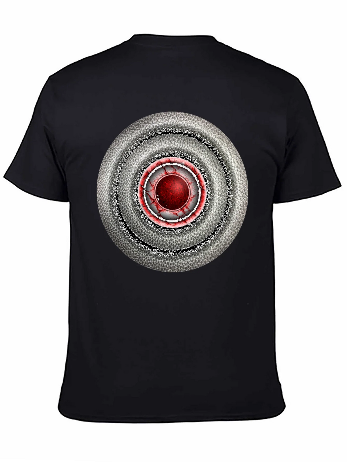 Abstract Target Graphic Mens Black T-Shirt product image 4