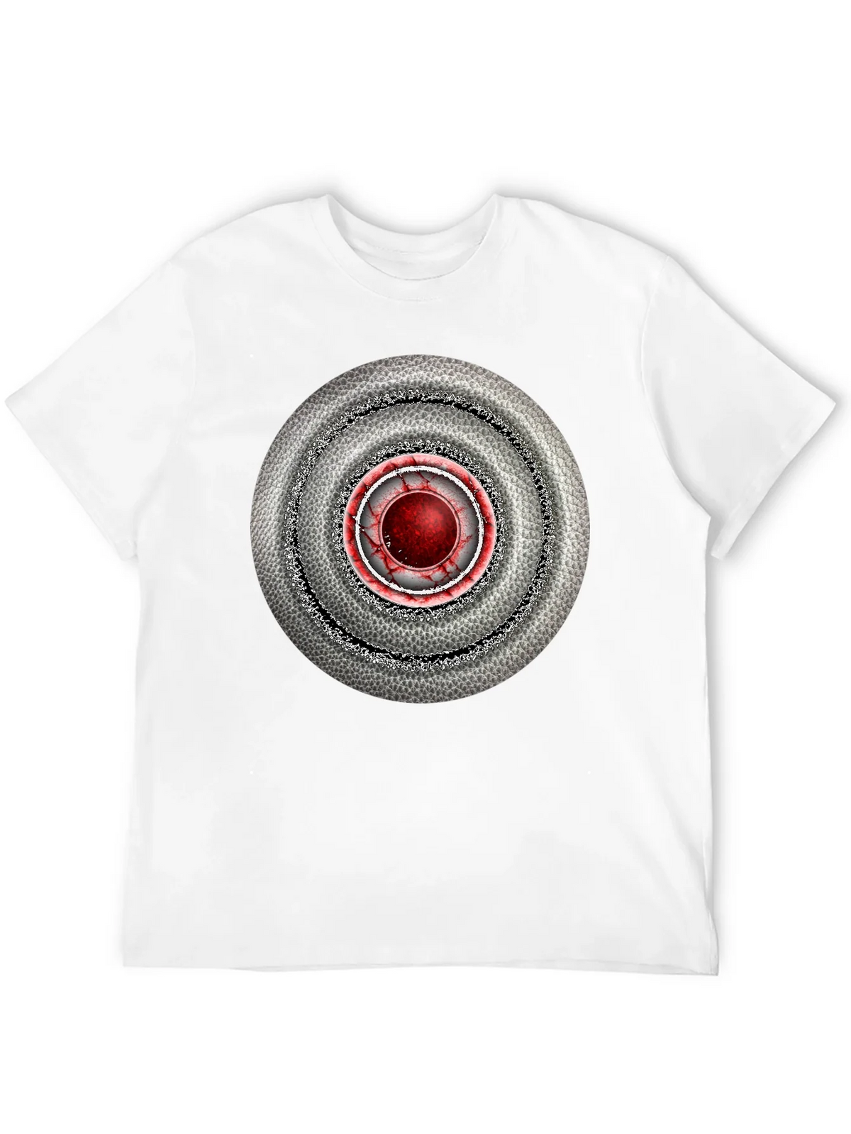Abstract Target Graphic Mens Black T-Shirt product image 11