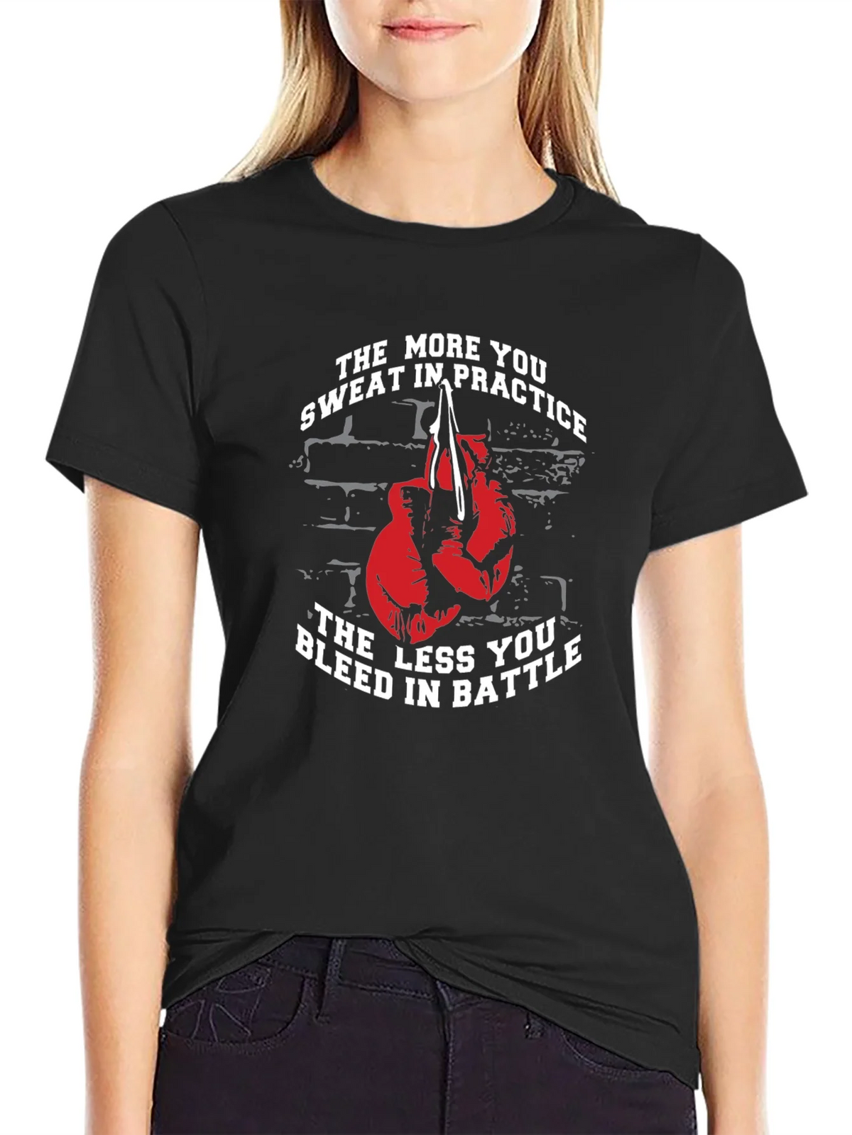Motivational Boxing T-Shirt - Practice Makes Perfect product image 1