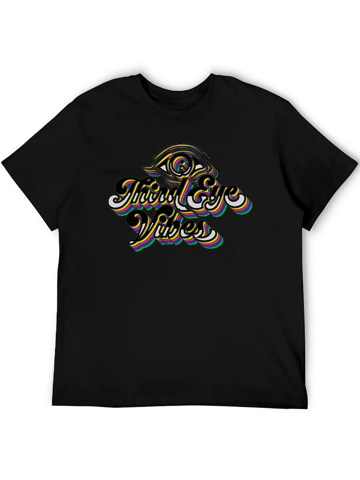Third Eye Vibes Black Graphic Tee product image 5