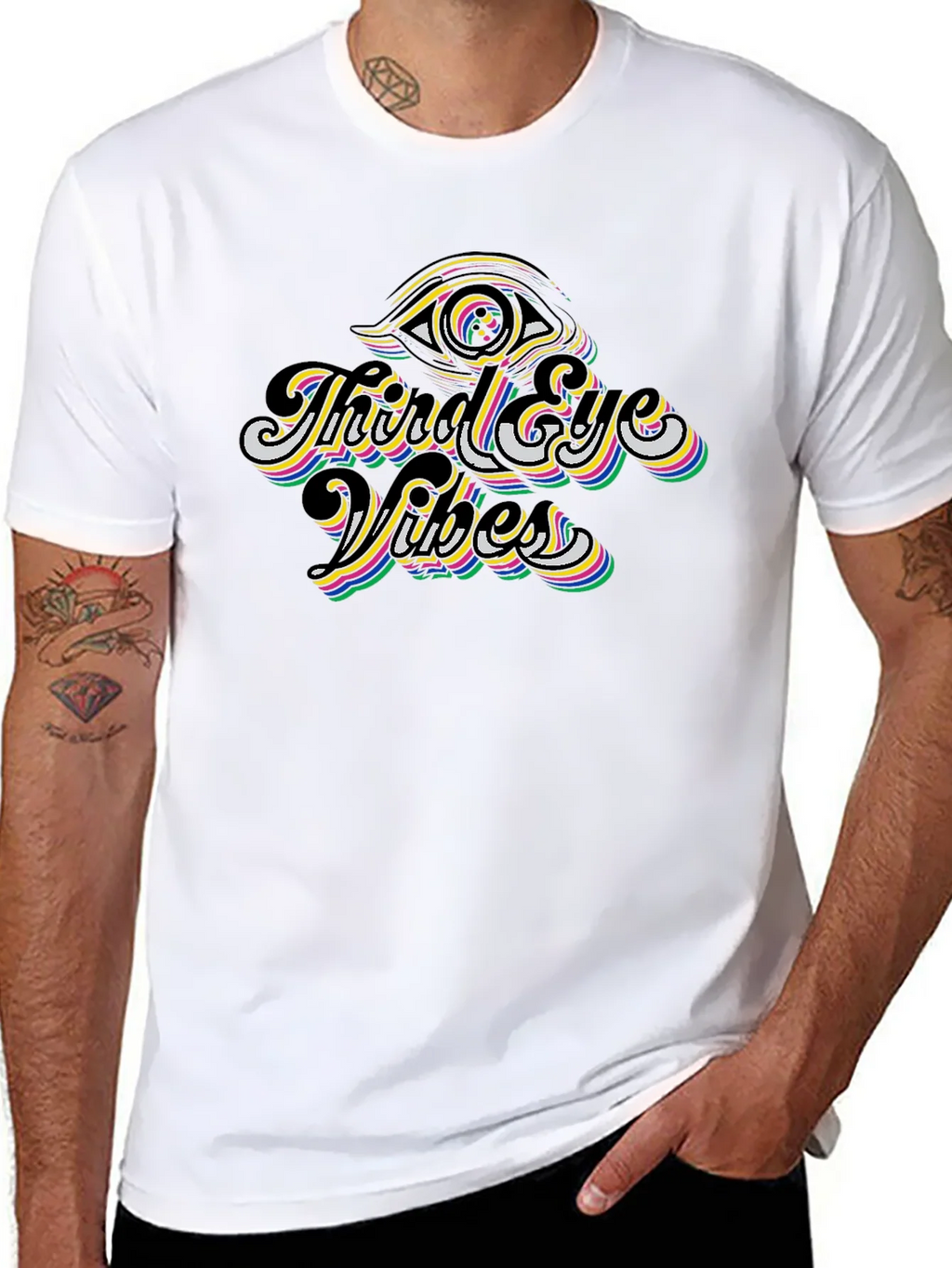 Third Eye Vibes Black Graphic Tee product image 7